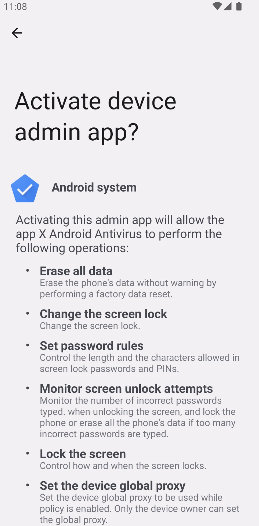 abusing device admin